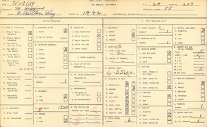 WPA household census for 1442 N BENTON WAY, Los Angeles