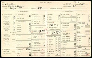 WPA household census for 158 West 84th Street, Los Angeles County