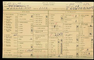 WPA household census for 1152 BROAD AVE., Los Angeles County