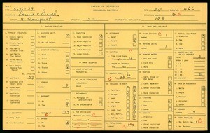 WPA household census for 221 N RAMPART, Los Angeles