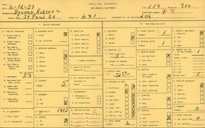 WPA household census for 641 S ST PAUL ST, Los Angeles