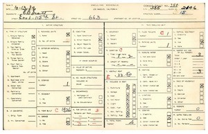 WPA household census for 663 EAST 115TH STREET, Los Angeles County