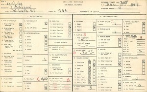 WPA household census for 938 WEST 64TH STREET, Los Angeles County