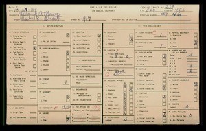 WPA household census for 917 W 48TH, Los Angeles County