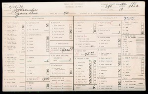 WPA household census for 40 OZONE, Los Angeles County