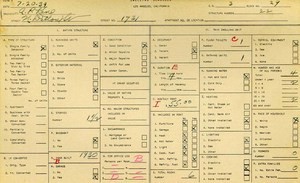 WPA household census for 1731 N DILLON, Los Angeles