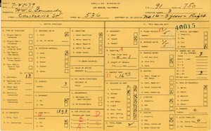 WPA household census for 536 CALIFORNIA, Los Angeles