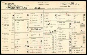 WPA household census for 3665 BARRINGTON AVE, Los Angeles County