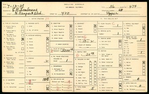 WPA household census for 420 N RAMPART BLVD, Los Angeles