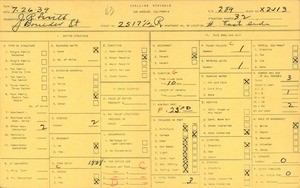 WPA household census for 2517 1/2 BOULDER ST, Los Angeles