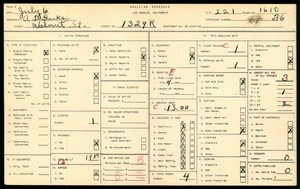 WPA household census for 1329 WALNUT ST, Los Angeles