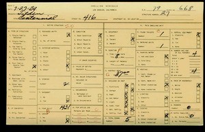 WPA household census for 416 CENTENNIAL, Los Angeles