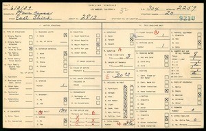 WPA household census for 2812 EAST THIRD, Los Angeles