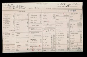 WPA household census for 1341 E 22ND ST, Los Angeles