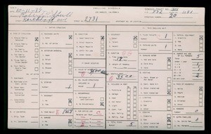 WPA household census for 2731 KERCKOFF AVENUE, Los Angeles County