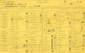 WPA household census for 1005 SANBORN, Los Angeles