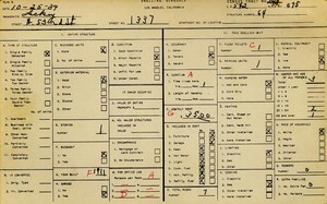 WPA household census for 1337 W 53RD, Los Angeles