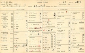 WPA household census for 2910 1/2 RESERVOIR ST, Los Angeles