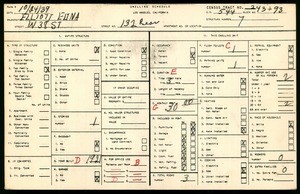 WPA household census for 132 W 38TH STREET, Los Angeles County