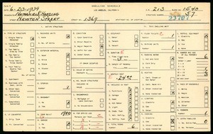 WPA household census for 1369 NEWTON ST, Los Angeles