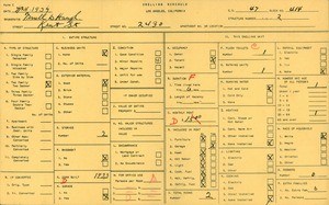 WPA household census for 2430 KENT STREET, Los Angeles