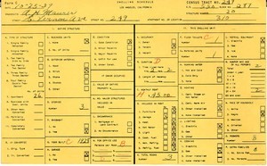 WPA household census for 249 E VERNON, Los Angeles