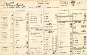 WPA household census for 1244 WEST M STREET, Los Angeles County