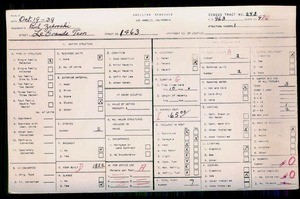 WPA household census for 1463 LE GRANDE, Los Angeles County