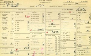 WPA household census for 2533 E 1ST, Los Angeles