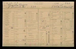 WPA household census for 330 S GRAND AVENUE, Los Angeles