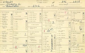 WPA household census for 2706 BOULDER, Los Angeles