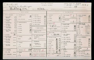 WPA household census for 4722 BUDLONG AVENUE, Los Angeles County