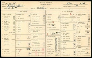 WPA household census for 220 1/2 EAST 31ST STREET, Los Angeles