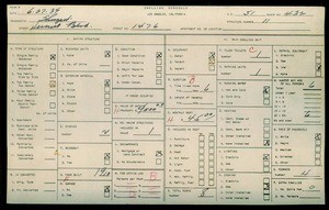WPA household census for 1476 W SUNSET BLVD, Los Angeles