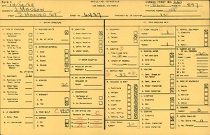 WPA household census for 6437 SOUTH HOOVER STREET, Los Angeles County