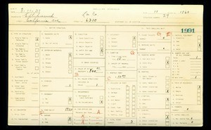 WPA household census for 6310 CALIFORNIA AVENUE, Bell, Los Angeles County