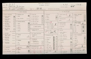 WPA household census for 1313 E 22ND ST, Los Angeles