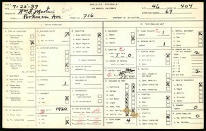 WPA household census for 716 PARKMAN AVE, Los Angeles