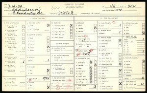WPA household census for 703 1/2 N OCCIDENTAL BLVD, Los Angeles
