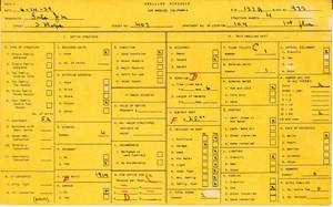 WPA household census for 407 S HOPE, Los Angeles