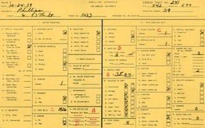WPA household census for 1033 W 53RD, Los Angeles