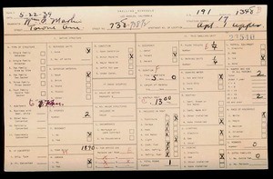 WPA household census for 738 TOWNE, Los Angeles