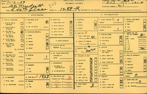 WPA household census for 1289 E 40TH PLACE, Los Angeles County