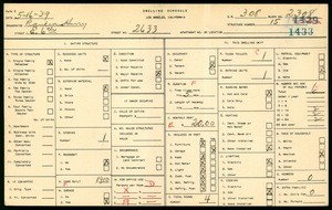 WPA household census for 2633 EAST SIXTH, Los Angeles