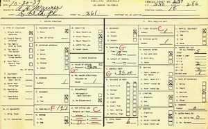 WPA household census for 261 E 43RD, Los Angeles