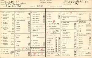WPA household census for 330 WEST 62ND STREET, Los Angeles County