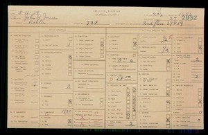 WPA household census for 738 KOHLER, Los Angeles