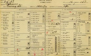 WPA household census for 1410 EWING, Los Angeles