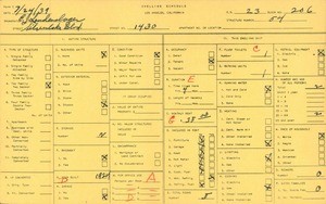 WPA household census for 1430 SILVER LAKE BLVD, Los Angeles