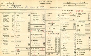 WPA household census for 1445 MC COLLUM ST, Los Angeles